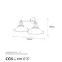 Opviq Conical - 12191 Lámpara de pared dorada